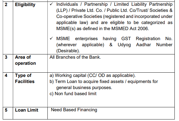 PNB Seva Scheme details PNB MSMEs Loan
